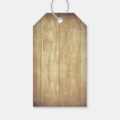 Rustic Wood Gipskraut Mason Jar Barn Wedding Geschenkanhänger (Rückseite)