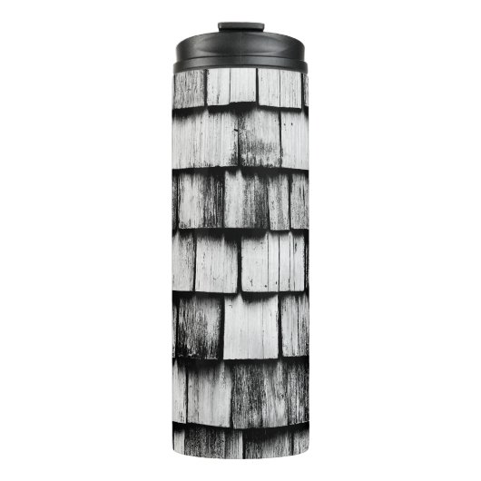 Rustic Wood Grain Thermosbecher (Vorderseite)