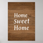Rustic Wood Grain Wall Art Poster (Vorne)