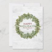 Rustic Wood Greenery Wreath Burgund Weihnachten (Vorderseite)