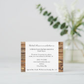 Rustic Wood Hotel Unterkunftskarten Begleitkarte (Stehend Vorderseite)