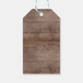 Rustic Wood Lace First Communitygeschenk-Tag Geschenkanhänger (Rückseite)