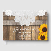 Rustic Wood & Lace Wedding - Gästebuch (Vorderseite)
