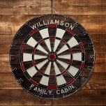 Rustic Wood Look Family Wiedersehen Dartscheibe<br><div class="desc">Erhöhen Sie Ihre Spielabende mit unserem speziell für Ihre Familie konzipierten Holzeffektdartboard, das eine persönliche Touch auf Ihre Zuhause bringen soll. Mit diesem einzigartigen Dartboard können Sie stolz Ihren Familiennamen und Ihre Lage anzeigen, sodass es sich nicht nur um ein Spiel handelt, sondern auch um ein geschätztes Familienerbe. Ideal für...</div>