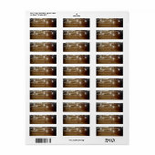 Rustic Wood Mason Jar Address Labels (Vorne)