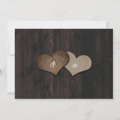 Rustic Wood Mason Jar Sunflower Save the Date Card (Rückseite)