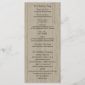 Rustic Wood Mason Jar und Daisis Programm (Rückseite)