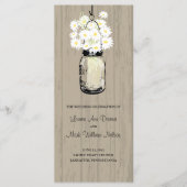 Rustic Wood Mason Jar und Daisis Programm (Vorderseite)