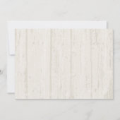 Rustic Wood Mason Jar Wildblumen Kinderdusche Einladung (Rückseite)