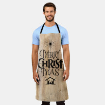 Rustic Wood Merry CHRISTmas Woodland Christlich