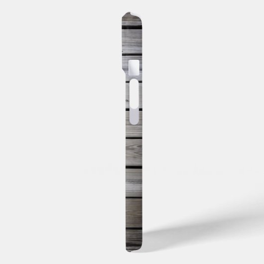 Rustic Wood Monogram Case-Mate iPhone Hülle (Rückseite / Links)