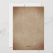 Rustic Wood Old Paper Script Frohe Weihnachten (Rückseite)