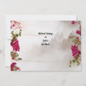 Rustic Wood Open House Einladen Weihnachtsfeiertag Einladung (Rückseite)