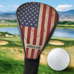 Rustic Wood Personalisiert Patriotic American Flag Golf Headcover<br><div class="desc">USA American Flag Golf Head Cover in einem bedrückten rustikalen Holzdesign. Zeigen Sie Ihren amerikanischen Stolz und fügen Sie Ihrem 4. Juli Party ein Spielvergnügen hinzu, oder geben Sie mit dieser US-amerikanischen Flag-Kopfdecke in einem bedrückten, abgenutzten Grunge-Design ein besonderes Geschenk. Dieses USA-Flag-Cover-Design mit US Flagge in Rot und Blau ist...</div>