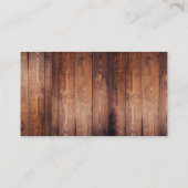 Rustic wood photo Wedding budget RSVP Begleitkarte (Rückseite)