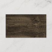 Rustic Wood Pink Gerber Daisy Wedding Platzkarten (Rückseite)