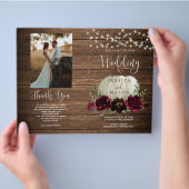 Rustic Wood Pumpkin Folding Program Flyer (Hand)