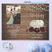 Rustic Wood Pumpkin Folding Program Flyer (Einzeln)