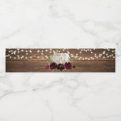 Rustic Wood Pumpkin Hochwasser Flasche Etikett (Einzelnes Label)