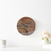 Rustic wood runde wanduhr (Zuhause)