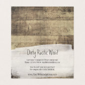 Rustic Wood Shabby Grunge Vintag Boards Vielen Dan (Innenseite Aufgefaltet)