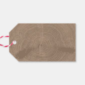 Rustic Wood Slice | Geschenkmarke Geschenkanhänger (Rückseite Horizontal)
