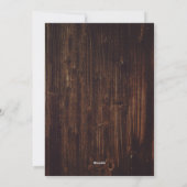 Rustic Wood Snowflake Foto Weihnachtskarten Feiertagskarte (Rückseite)