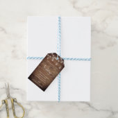Rustic Wood String Light Mason Jar Script Wedding Geschenkanhänger (Mit Garn)