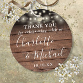 Rustic Wood String Lights Gastgeschenk Hochzeit Da Geschenkanhänger