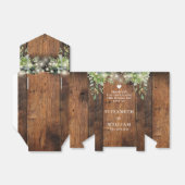 Rustic Wood String Lights Greenery Wedding Geschenkschachtel (Ungefaltet)