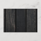 Rustic wood string lights wedding guest details begleitkarte (Rückseite)