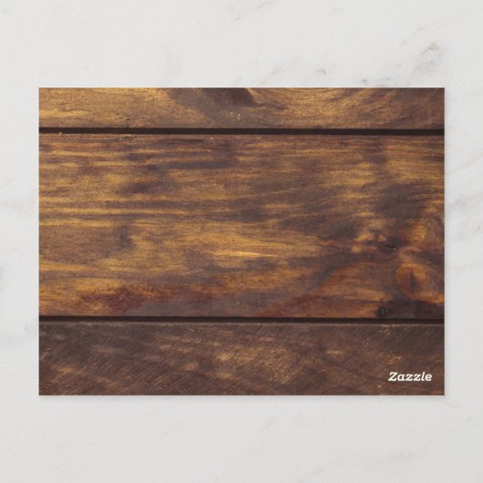 Rustic Wood Sunflower Hochzeit im Herbst Danke Postkarte (Rückseite)