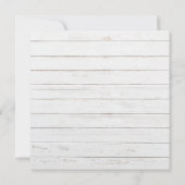 Rustic Wood Texas Staat Hochzeit Einladung (Rückseite)