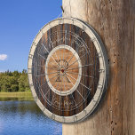 Rustic Wood Tone Monogram Design Brown Dart Board Dartscheibe<br><div class="desc">Dieses Rustic Wood Tone Monogram Design Dart Board ist eine großartige Ergänzung zu Ihrem Familiensaal. Spielspass für stundenlange Unterhaltung. Passen Sie Ihren Namen an.</div>