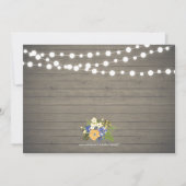 Rustic Wood Überraschung Ruhestand Party Einladung (Rückseite)