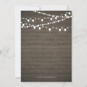 Rustic Wood Überraschung Ruhestand Party Einladung (Rückseite)