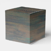 Rustic Wood Vielen Dank für Ihr Hochzeitscouple-Fo Geschenkschachtel (Rückseite)