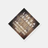Rustic Wood Vintag RV Campingplatz für Ruhestand P Serviette (Ecke)
