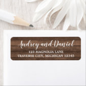 Rustic Wood Wedding Address (Insitu)
