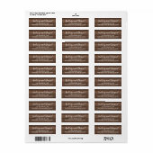 Rustic Wood Wedding Address (Vorne)