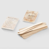 Rustic Wood Wedding Day Timeline Souvenir Fächer (Non-assembled)