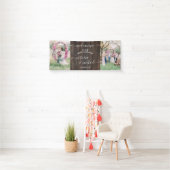Rustic Wood wedding Foto - Willkommen Banner (Insitu)