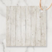 Rustic Wood Wedding ID515 Geschenkanhänger (Rückseite)