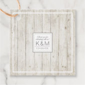 Rustic Wood Wedding ID515 Geschenkanhänger (Vorderseite)