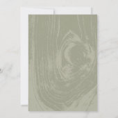 Rustic Wood Wedding Probe Dinner GRILLEN Party Einladung (Rückseite)