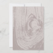 Rustic Wood Wedding Probe Dinner GRILLEN Party Einladung (Rückseite)