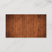 Rustic Wood Wedding QR UAWG Begleitkarte (Rückseite)