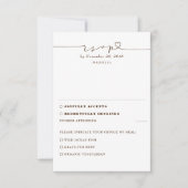 Rustic Wood Wedding RSVP (Vorderseite)