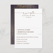 Rustic Wood Wedding RSVP (Vorne/Hinten)