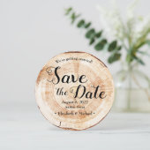 Rustic Wood Wedding Speichern Sie das Datum des be Einladung (Stehend Vorderseite)